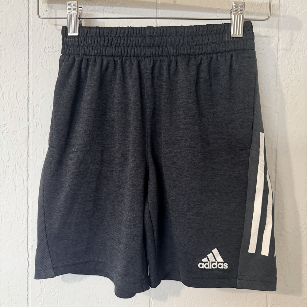 Adidas Shorts, Boy's Size Small 8 Black, Logo, Pull On, Basketball Shorts